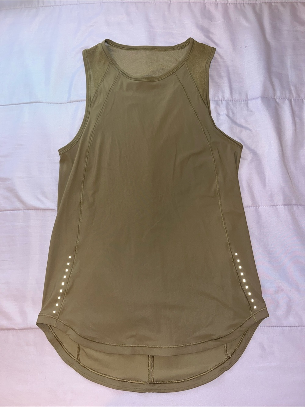 lululemon athletica Women's Olive Tank with Reflective Dots